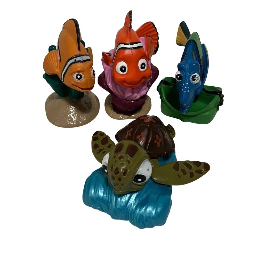 Disney Pixar Toys Cake Toppers from Finding Nemo Dory Marlin and Squirt Lot of 4